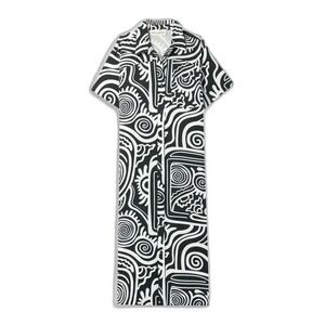 Mara Hoffman Abbie Printed Dress in Black/White EUC